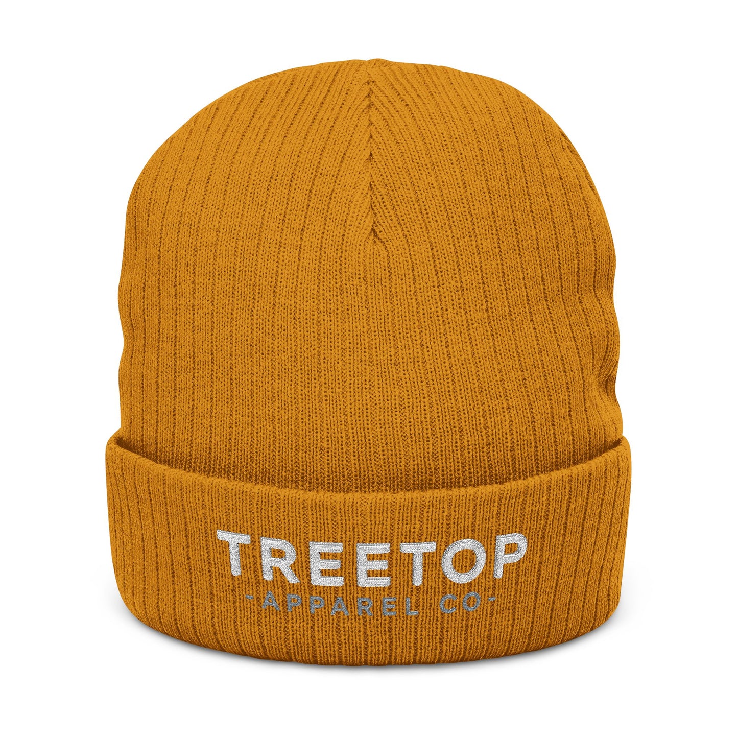 Embroidered Ribbed Knit Beanie - Treetop Apparel Co.