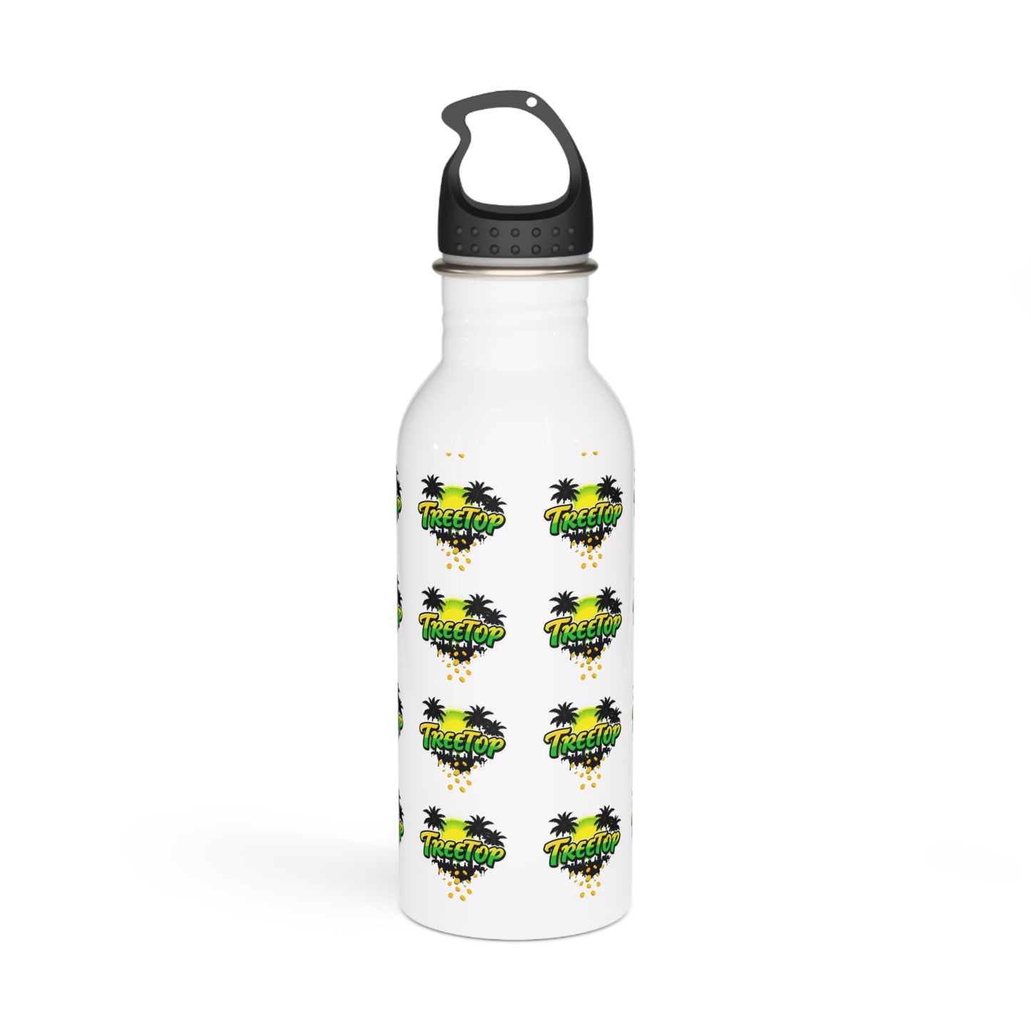 Treetop Tropical Vibe Stainless Steel Water Bottle | Eco-Friendly Hydration, Summer Travel, Gift for Adventurers