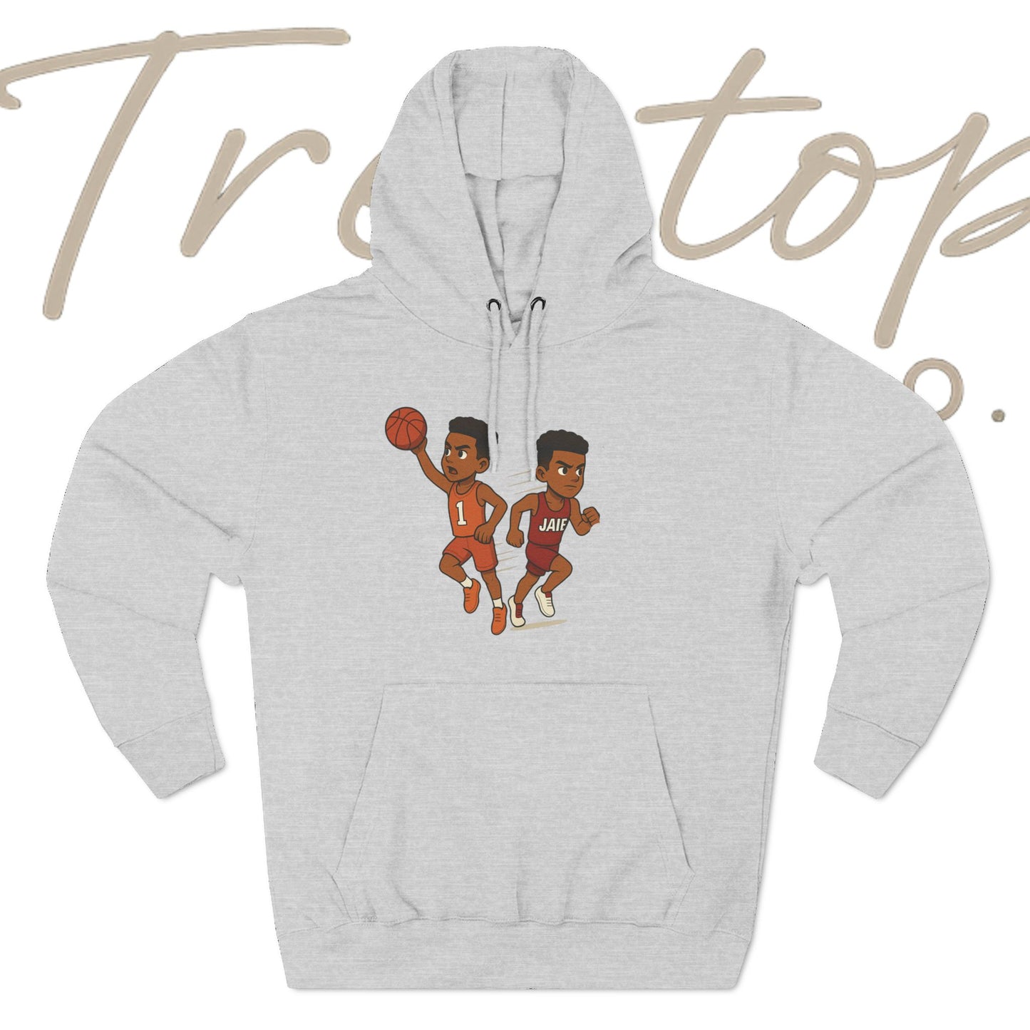 Fleece Hoodie - Treetop Multiverse 'BAYBEE JAIE' Cartoon Character Design