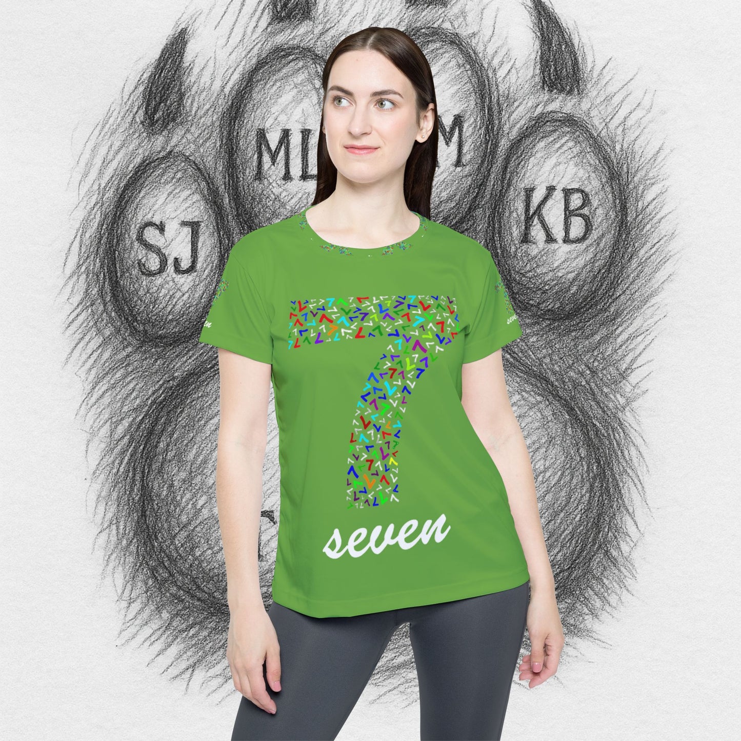 Treetop Fit  Women's Sports Jersey with Number 7 II