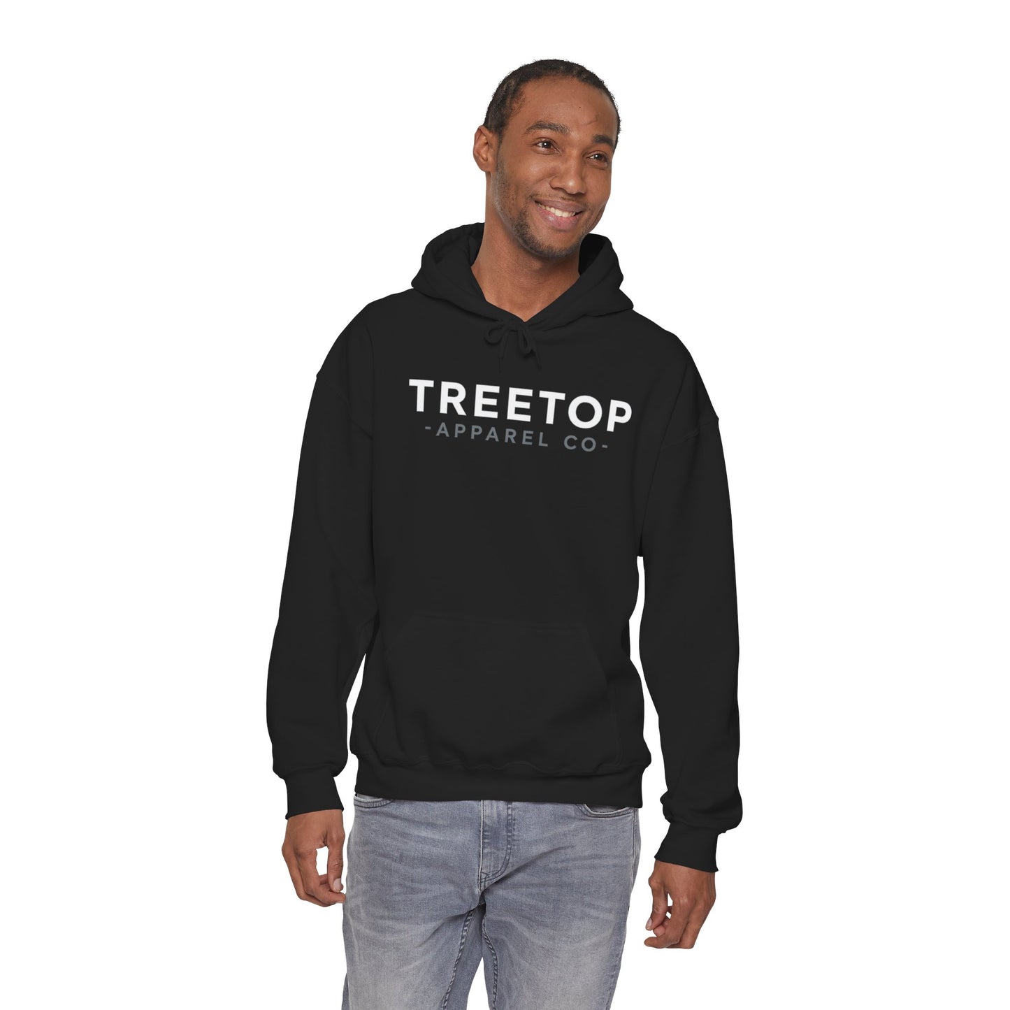 Treetop Apparel Co. Modern Hoodie — Logo with QR Back
