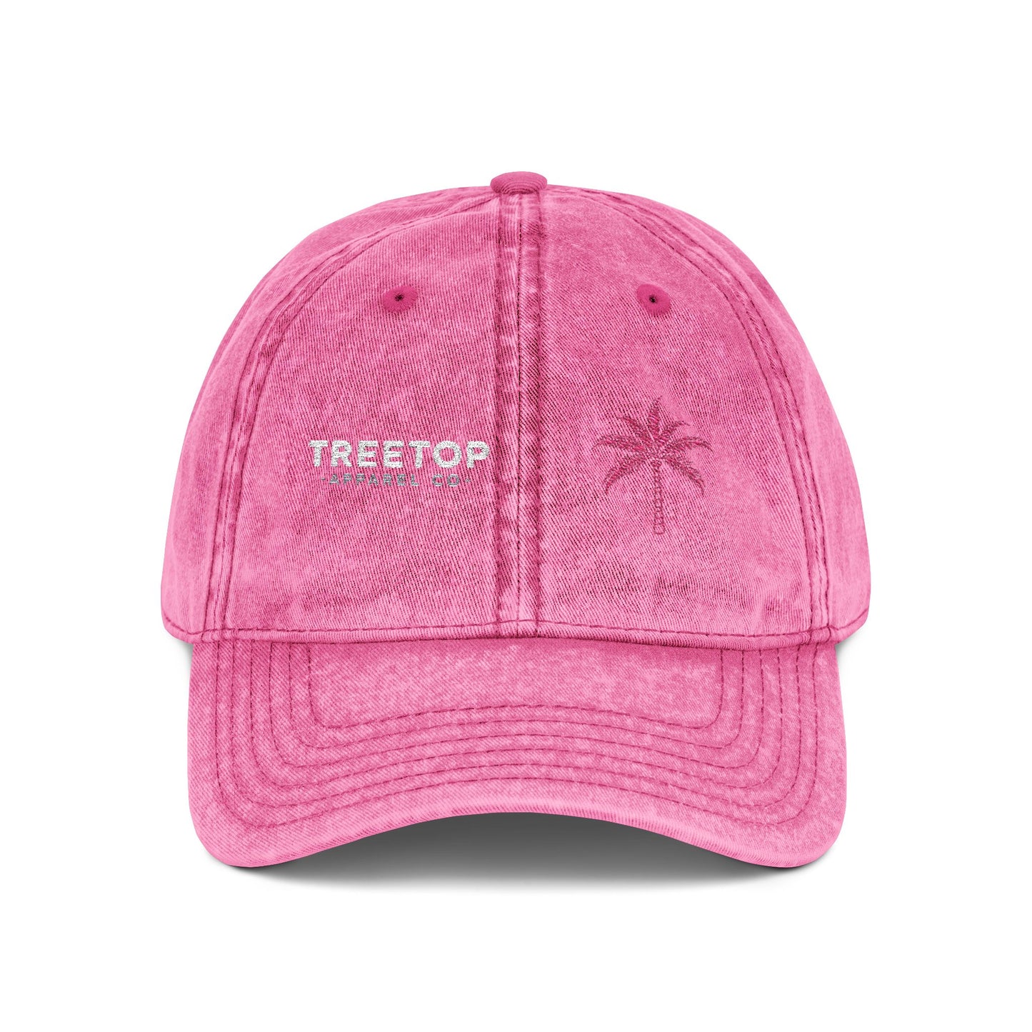 Vintage Embroidered Cap - Retro Treetop Design