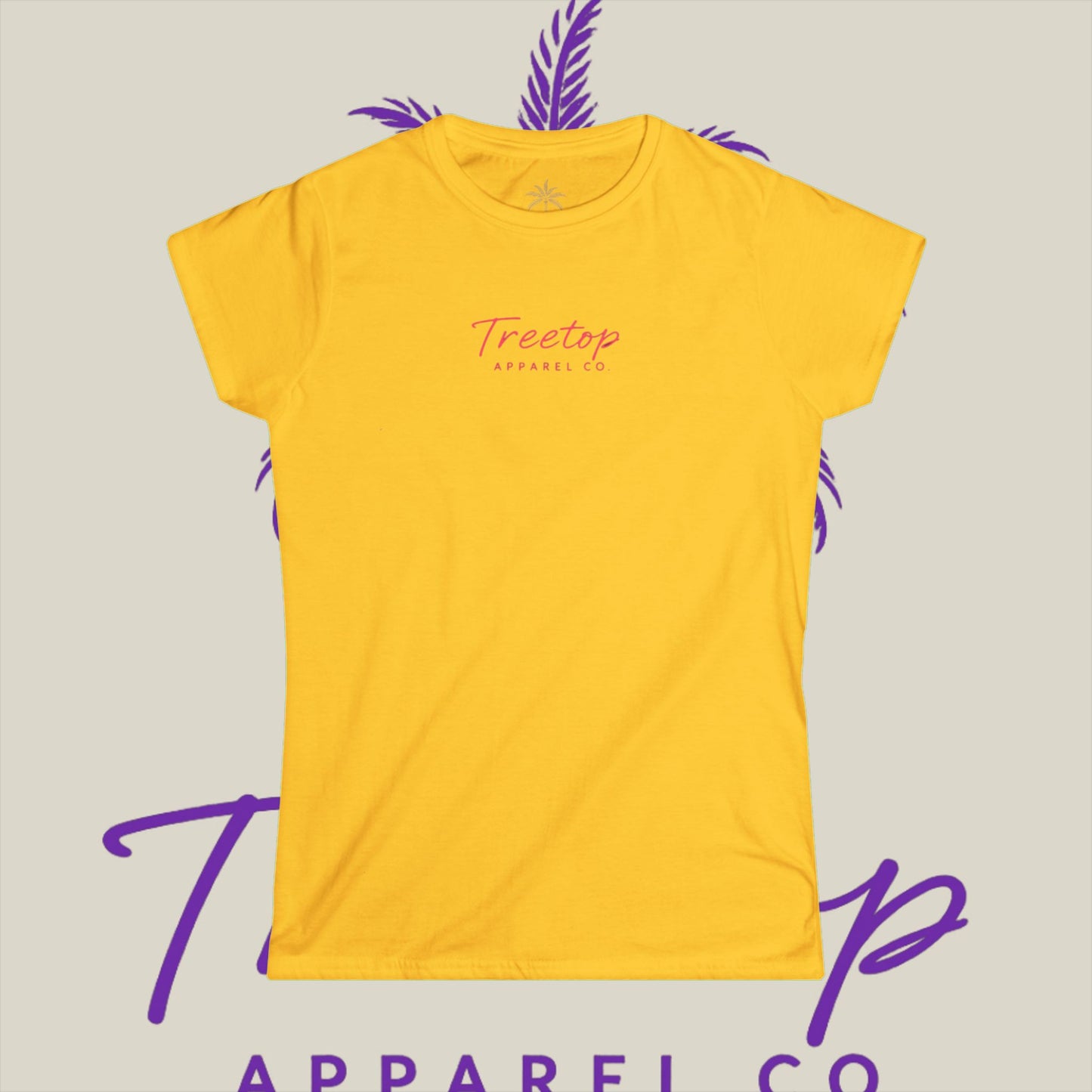 Women's Tee - TreeTop Classic Pink Logo Collection