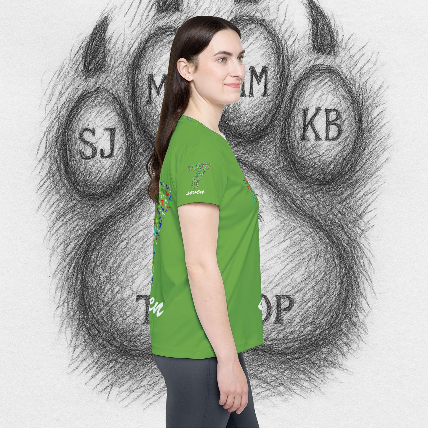 Treetop Fit  Women's Sports Jersey with Number 7 II