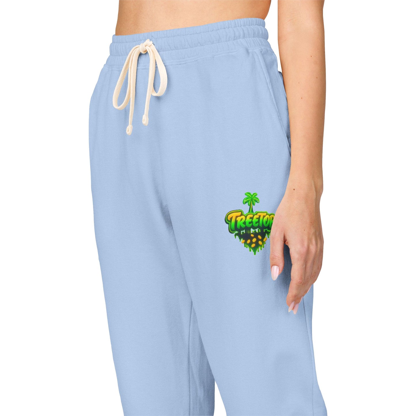 Garment-Dyed Fleece Sweatpants with Unique Retro Design, Cozy Loungewear, Perfect for Relaxing and Everyday Wear, Great Gift for Holidays