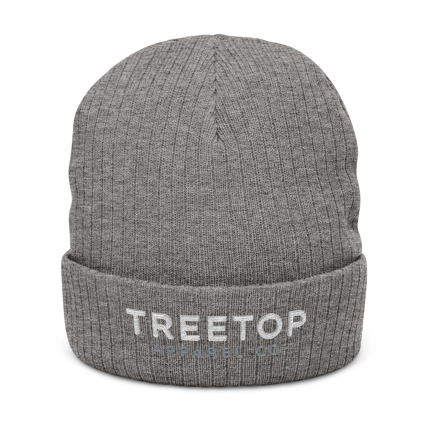 Embroidered Ribbed Knit Beanie - Treetop Apparel Co.