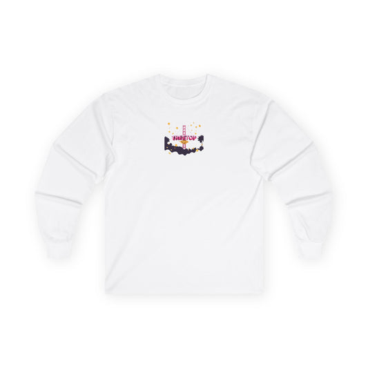 Tropical Vibe Long Sleeve Tee, Casual Fashion, Summer Beachwear, Unisex Shirt, Perfect for Vacations, Treetop Apparel Co