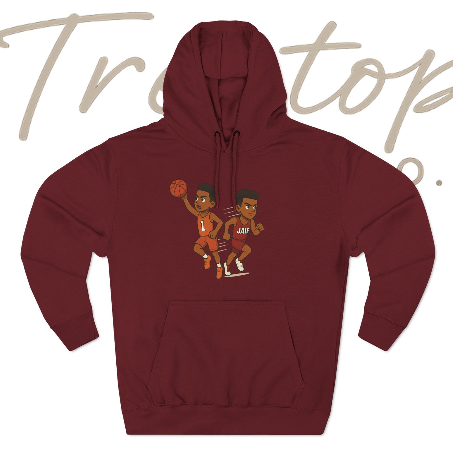 Fleece Hoodie - Treetop Multiverse 'BAYBEE JAIE' Cartoon Character Design