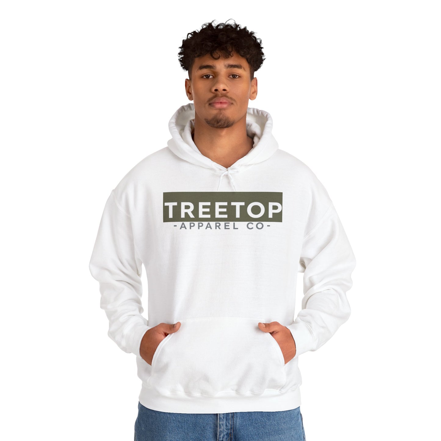 Treetop Apparel Co. Modern Hoodie — Logo with QR Back