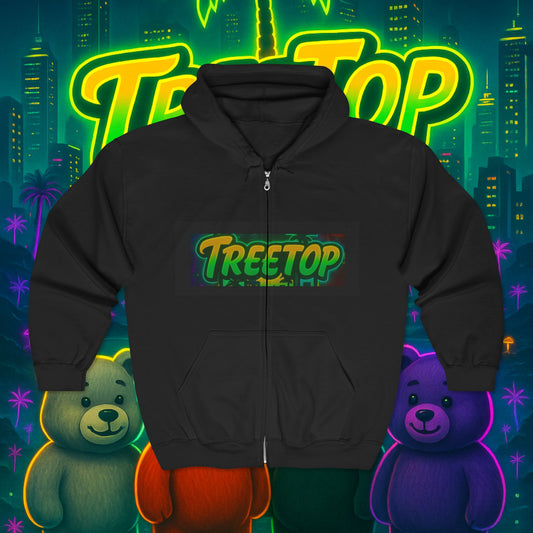Black Treetop Branded Hoodie
