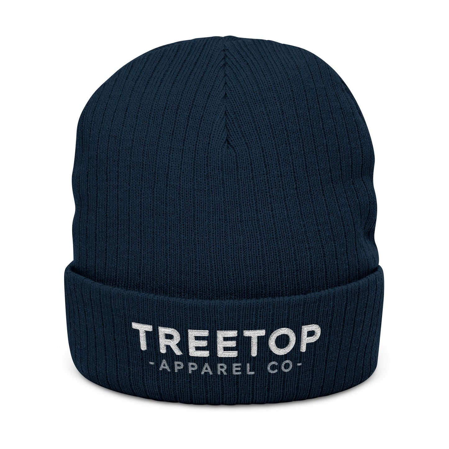 Embroidered Ribbed Knit Beanie - Treetop Apparel Co.