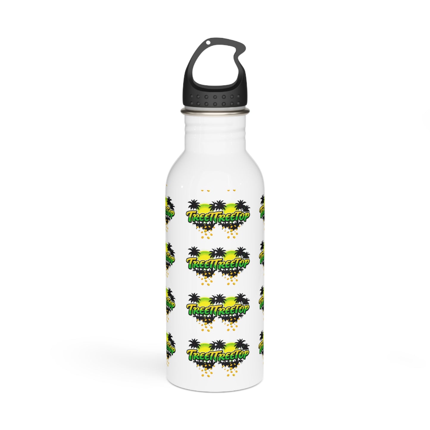 Treetop Tropical Vibe Stainless Steel Water Bottle | Eco-Friendly Hydration, Summer Travel, Gift for Adventurers