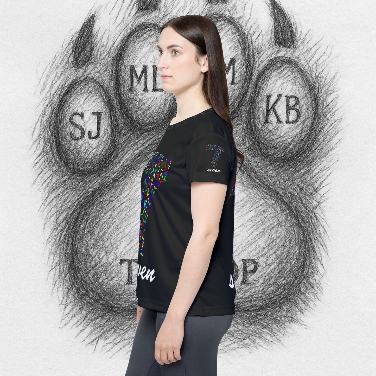 Treetop Fit  Women's Sports Jersey with Number 7